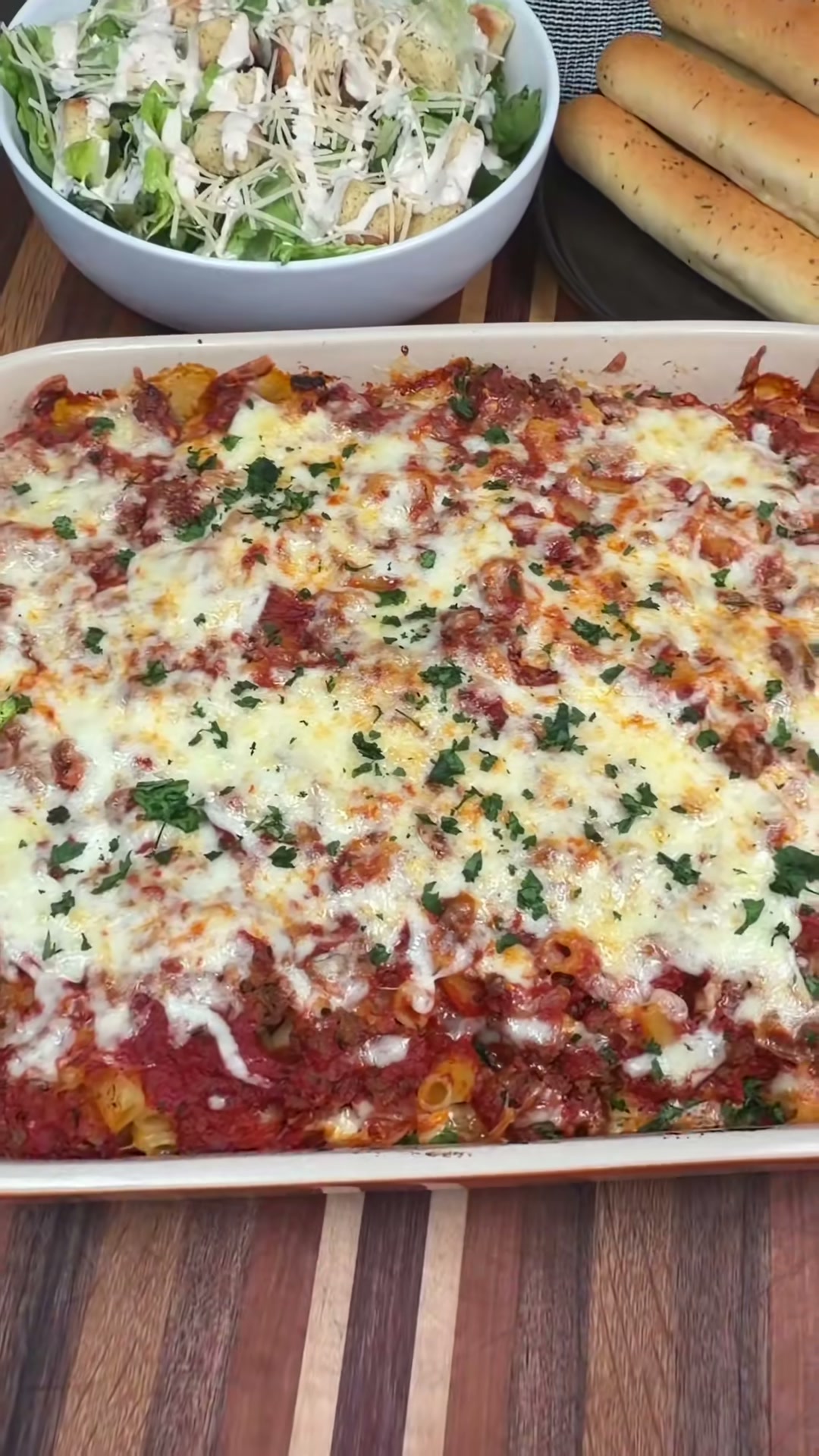 Cheesy Baked Pasta with Ground Beef