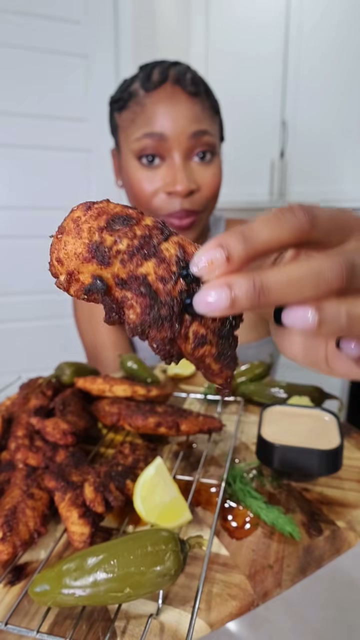 Blackened Chicken Tenders with Blackened Ranch