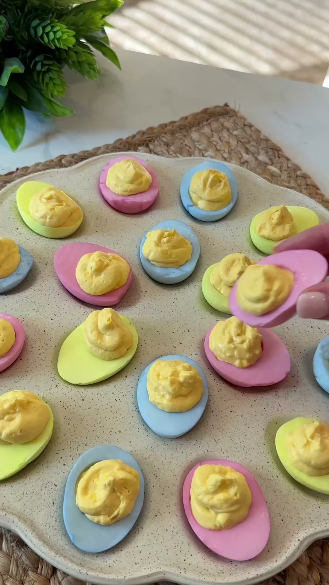 Colorful Easter Deviled Eggs