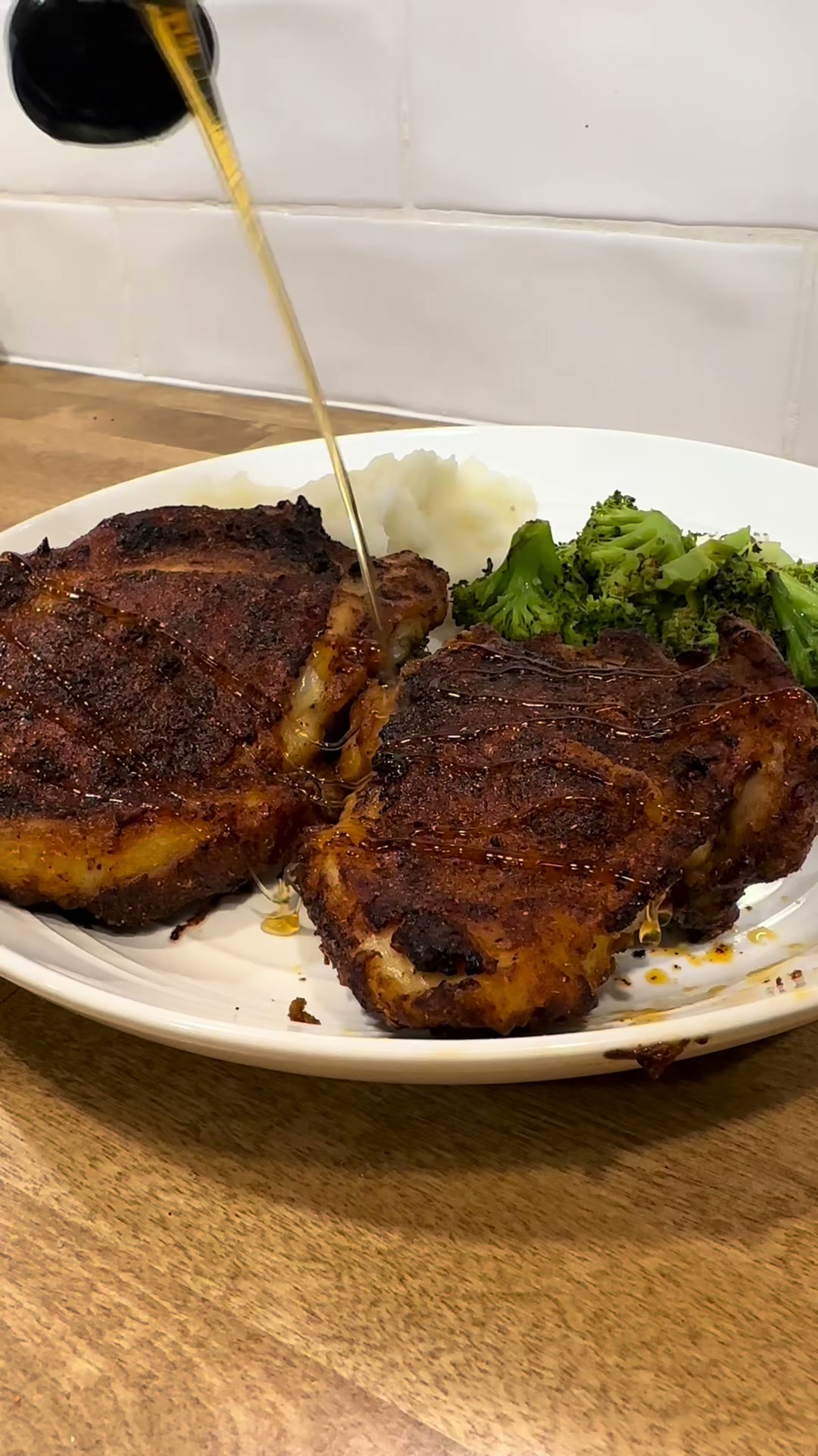 Crispy Chicken Thighs with Hot Honey