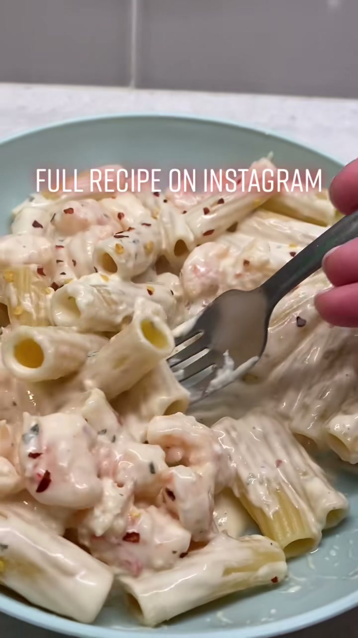Creamy Cheesy Shrimp Pasta