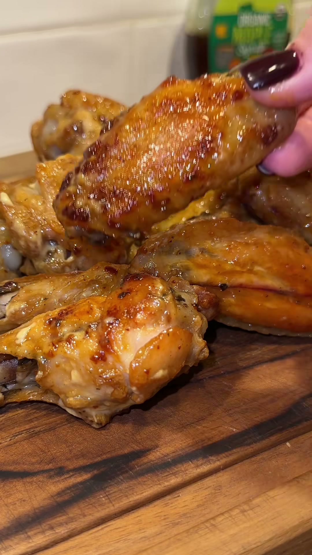 Maple Mustard Chicken Wings