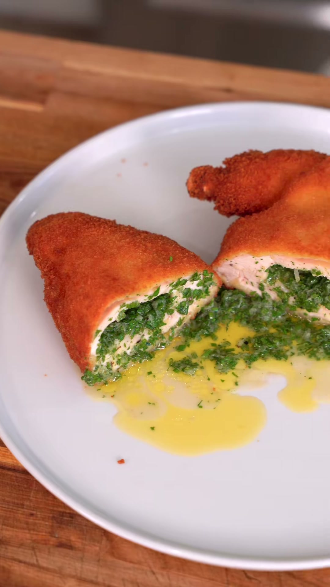 Chicken Kiev with Garlic Herb Butter