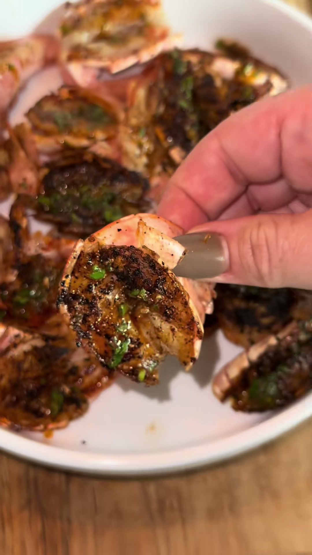 Pan-Seared Argentinian Red Shrimp With Old Bay Butter