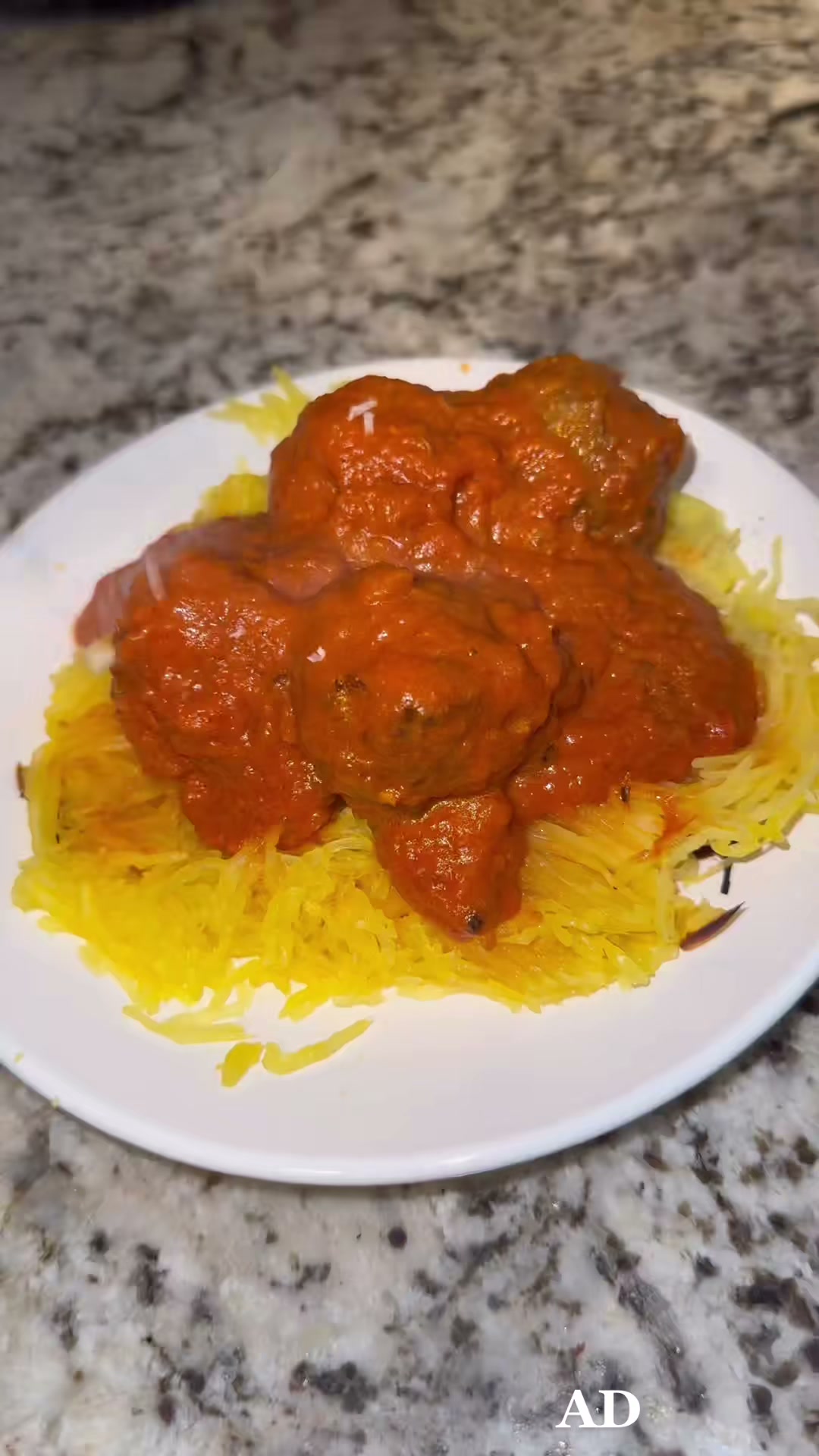 Beef Meatballs with Spaghetti Squash