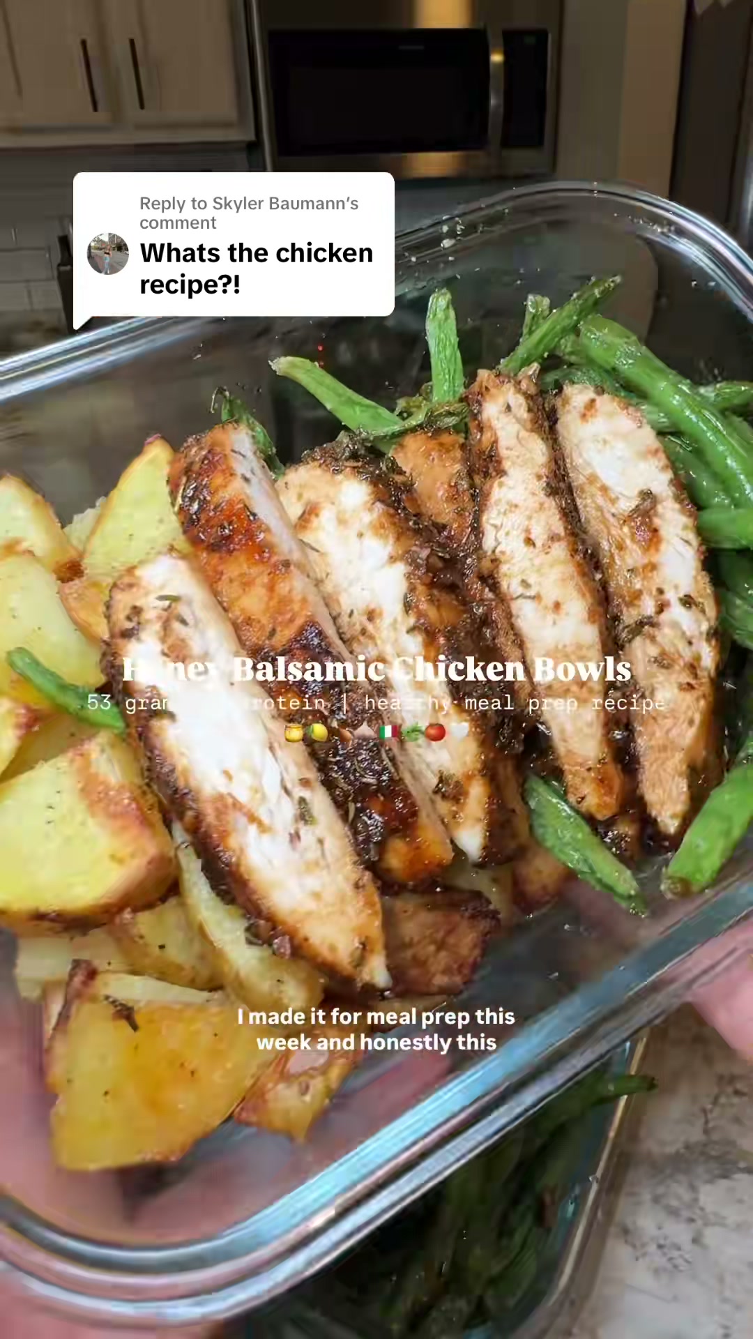 Honey Balsamic Chicken Bowls