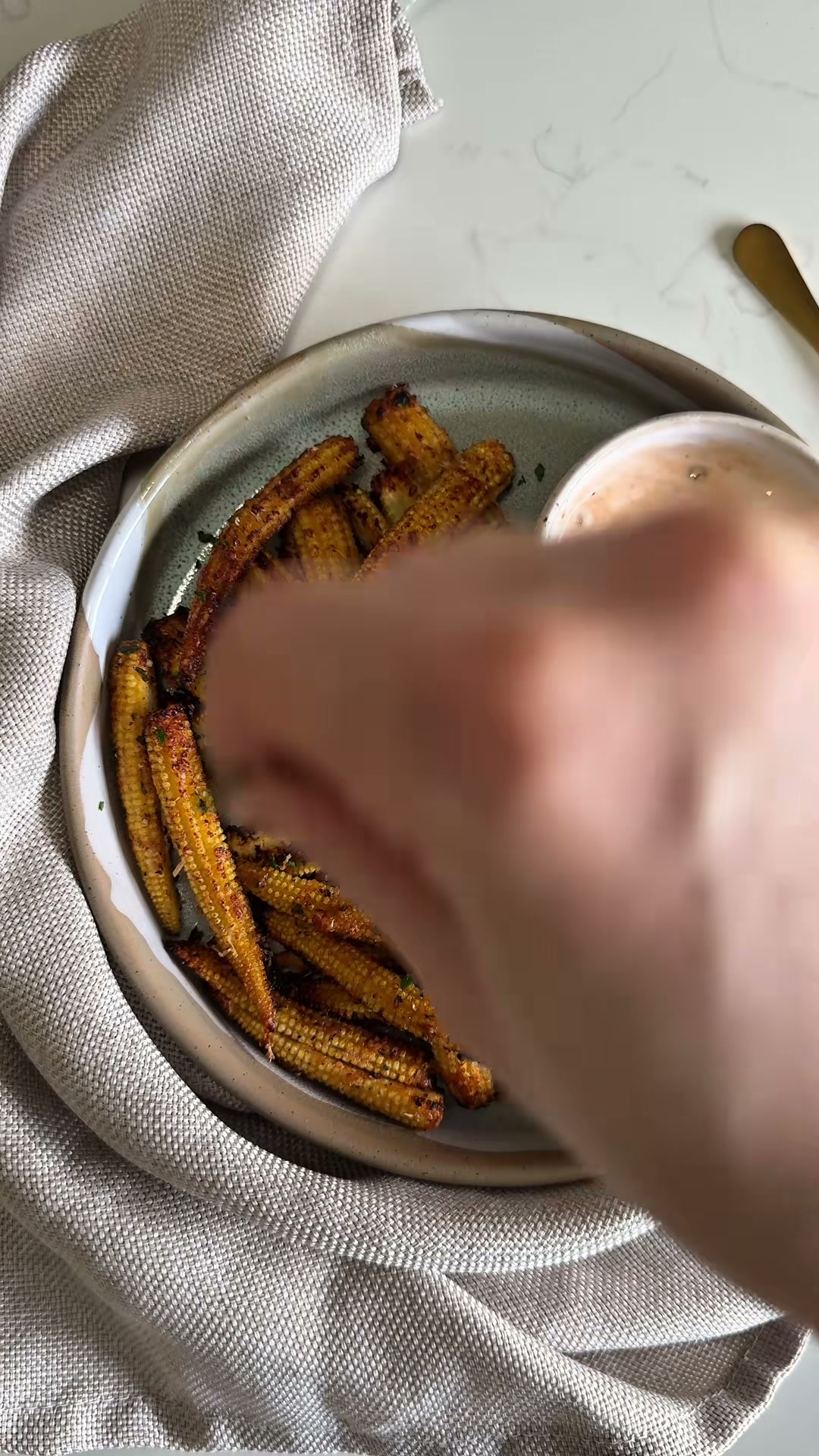 Parmesan Baby Corn Fries