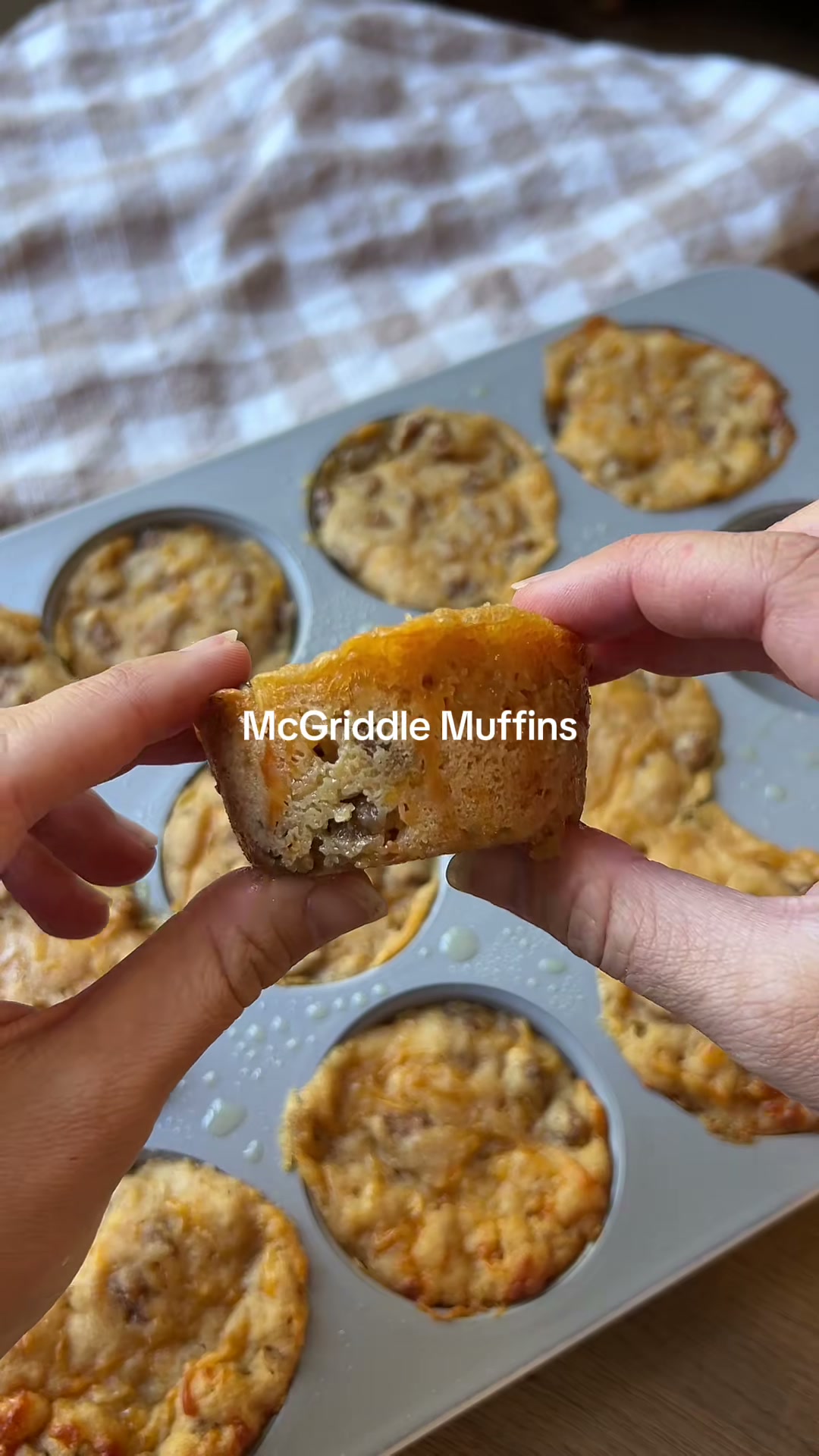 Maple Sausage Pancake Muffins