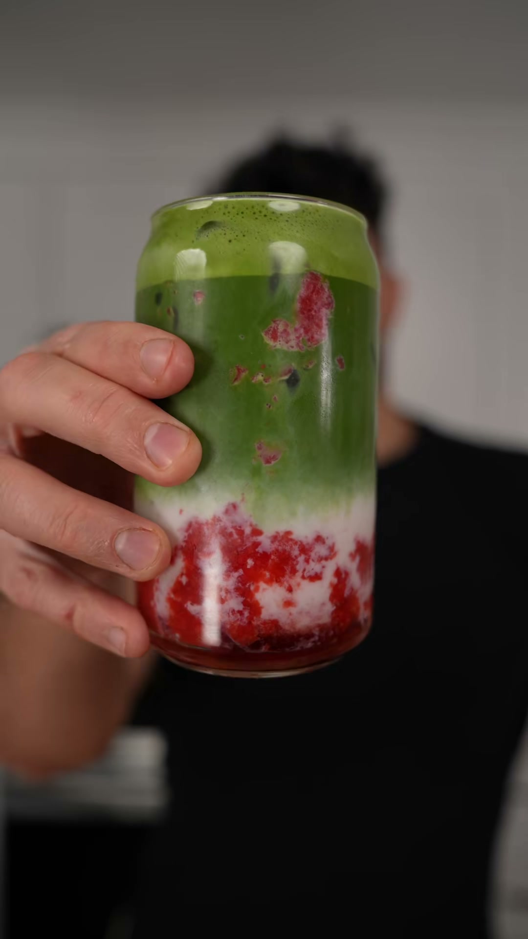 Iced Strawberry Matcha Latte