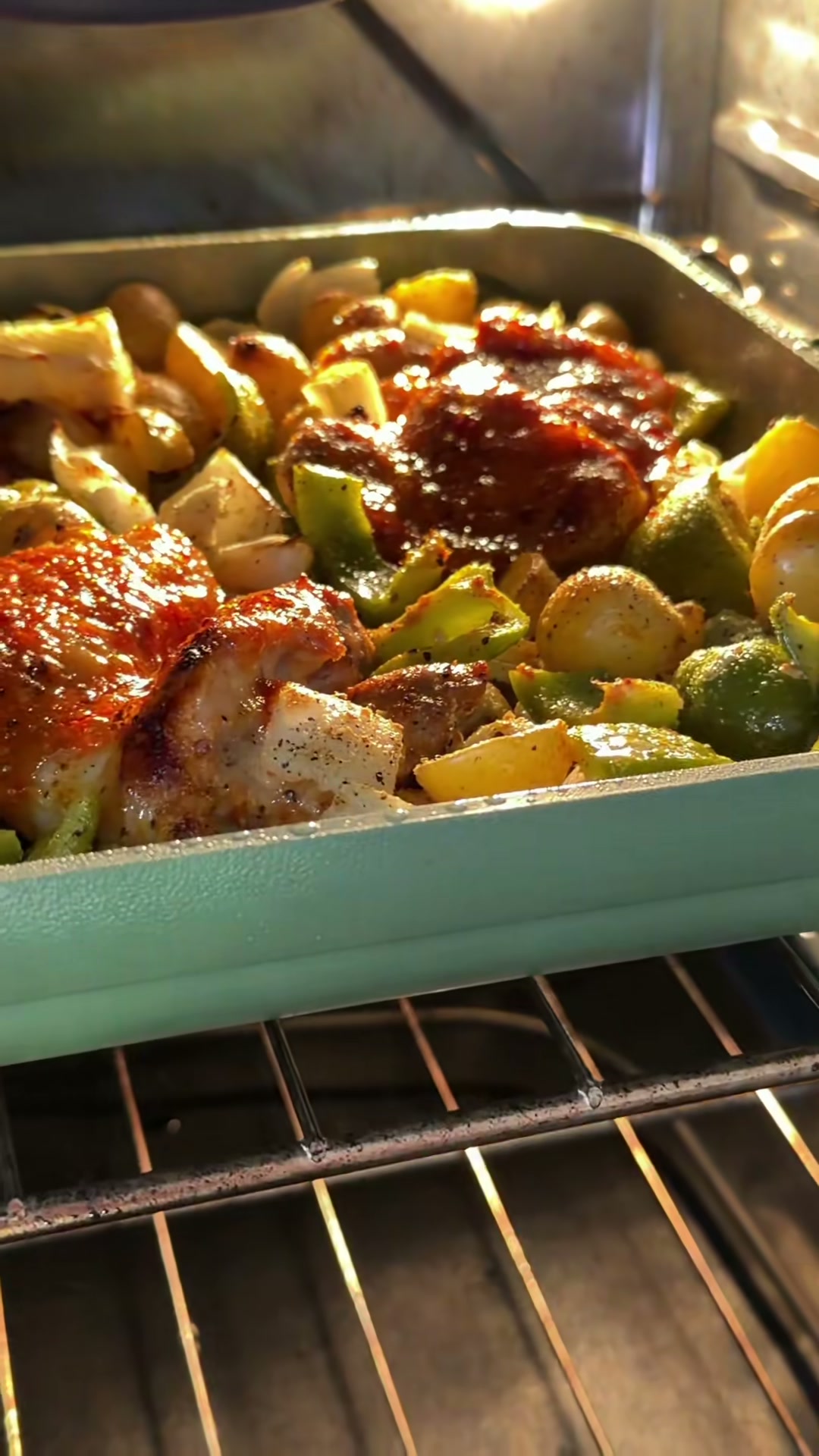 Sweet Chili Chicken Thigh Sheet Pan Meal