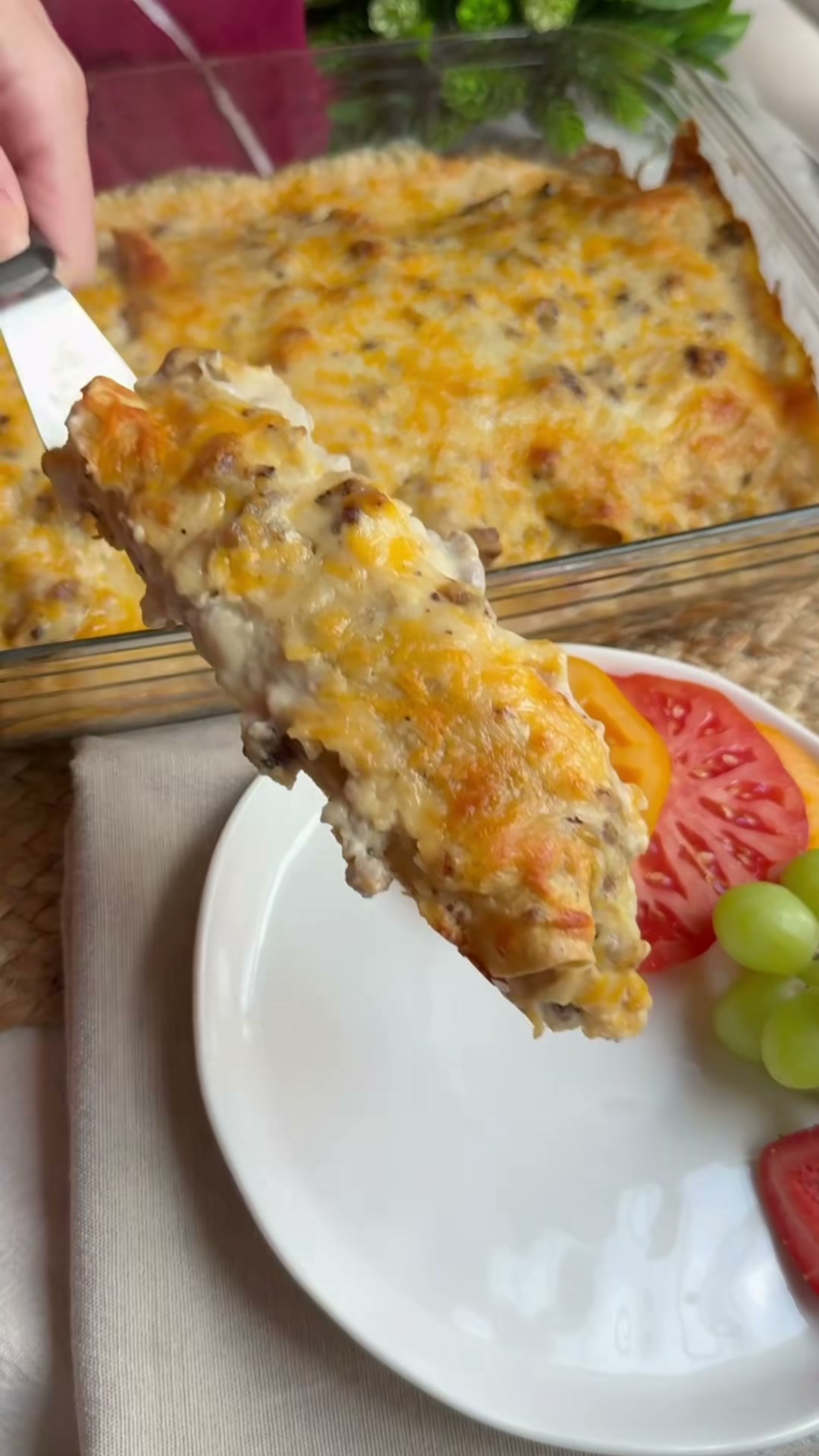 Breakfast Enchiladas With Sausage Gravy