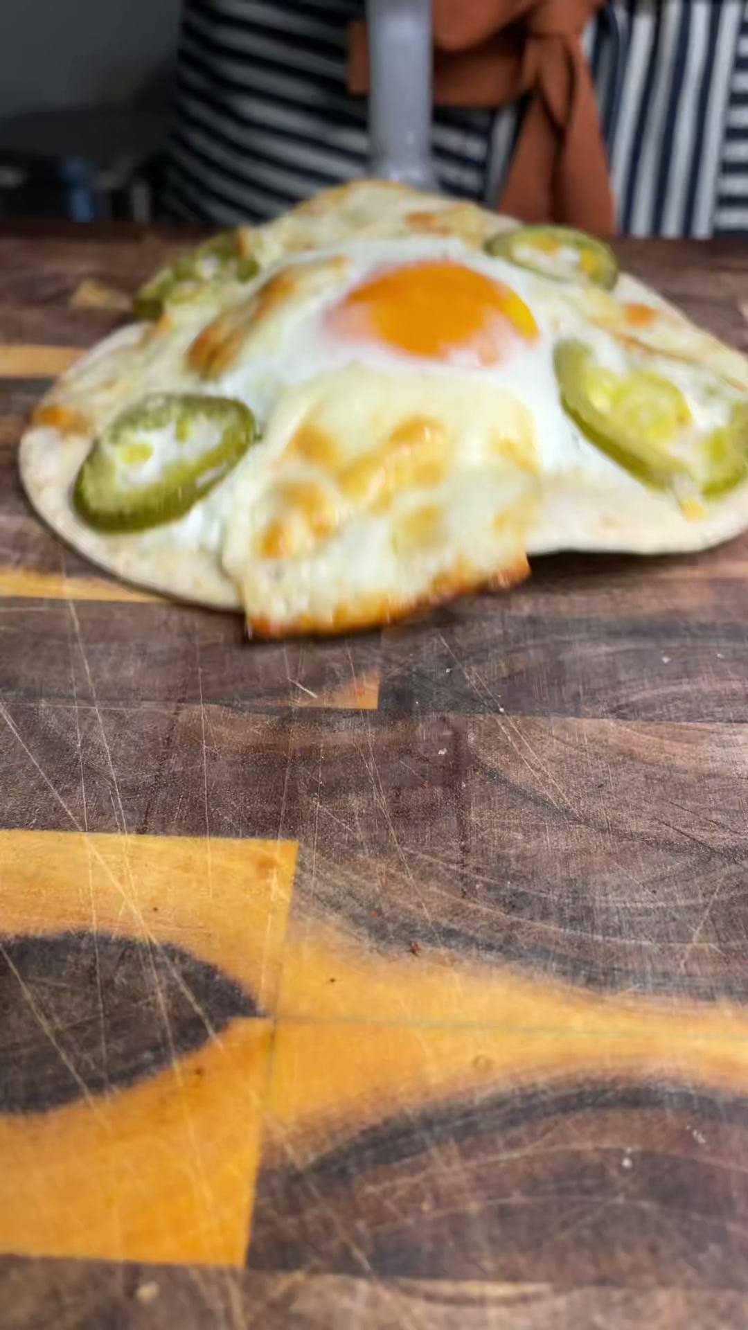 Air Fryer Breakfast Taco With Runny Egg