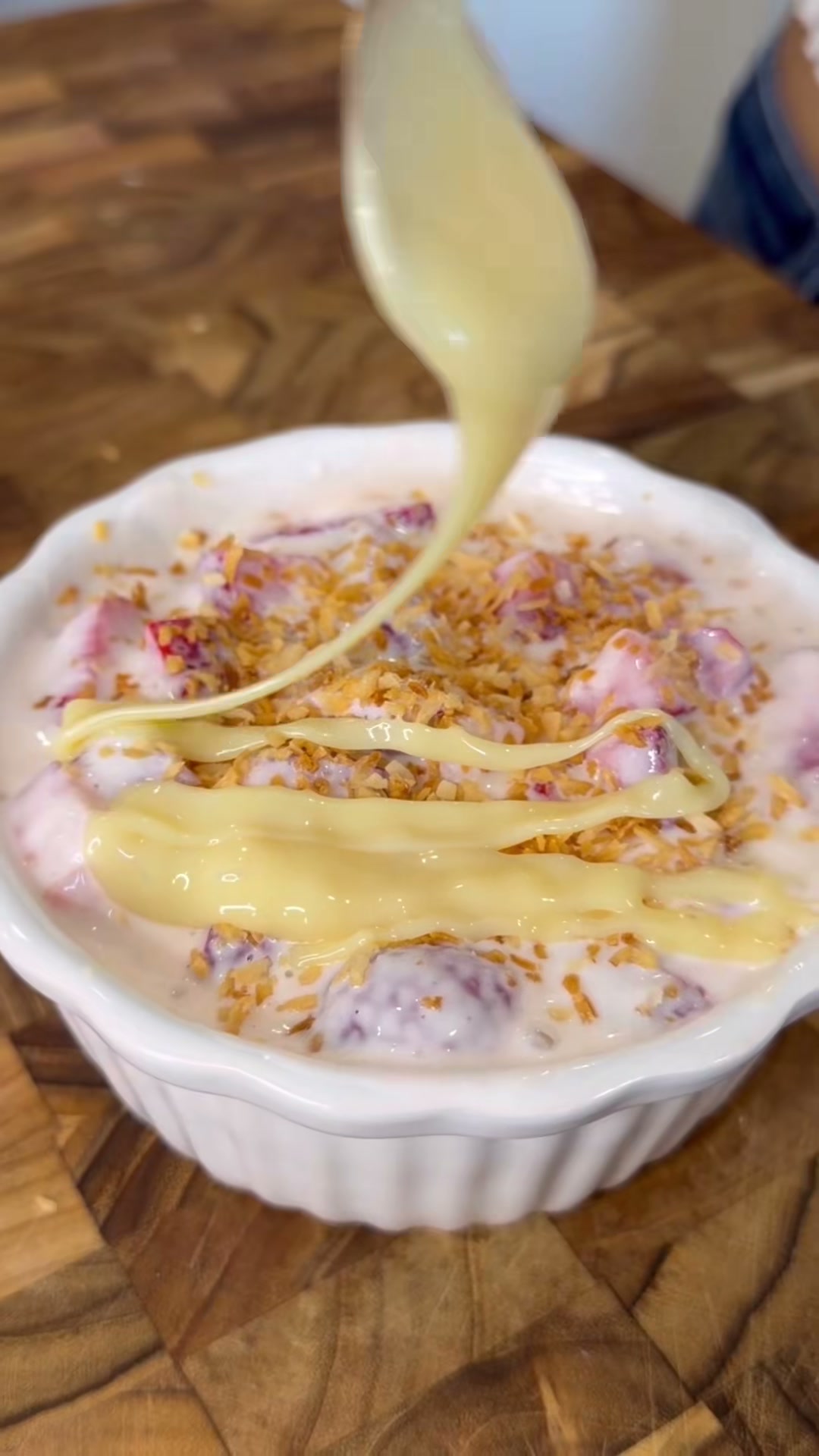 High Protein Fresas con Crema