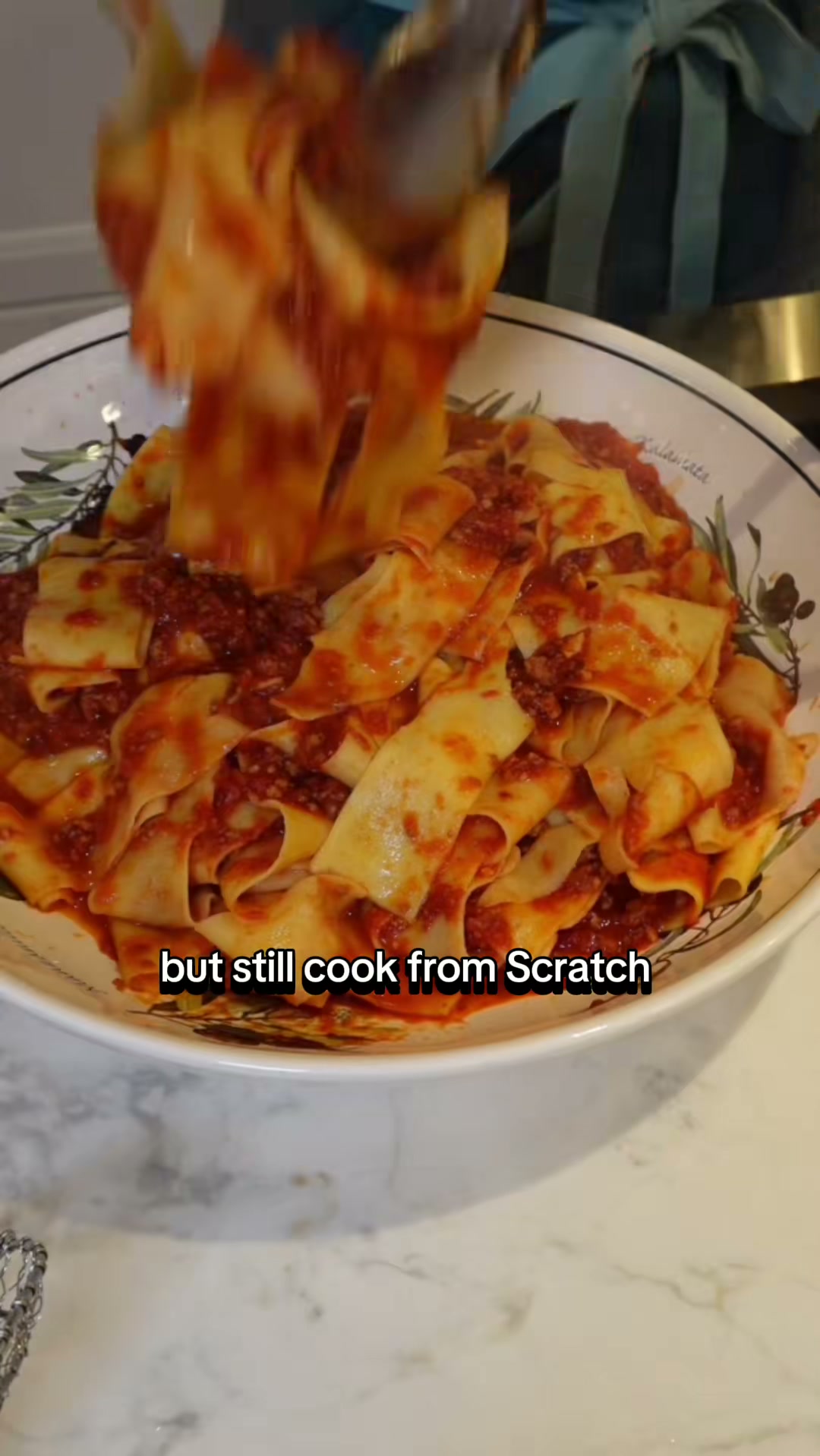 Homemade Pasta with Meat Sauce