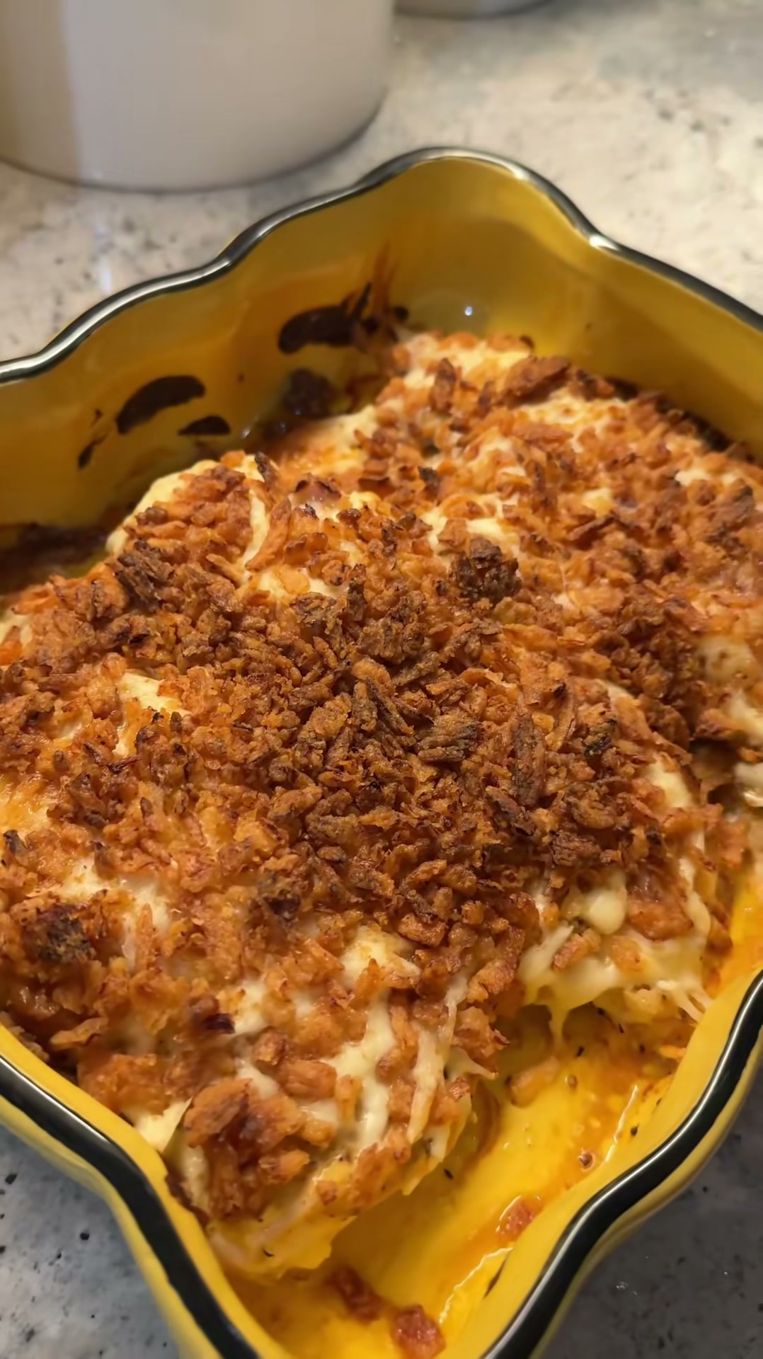Crispy Onion Dijon Chicken