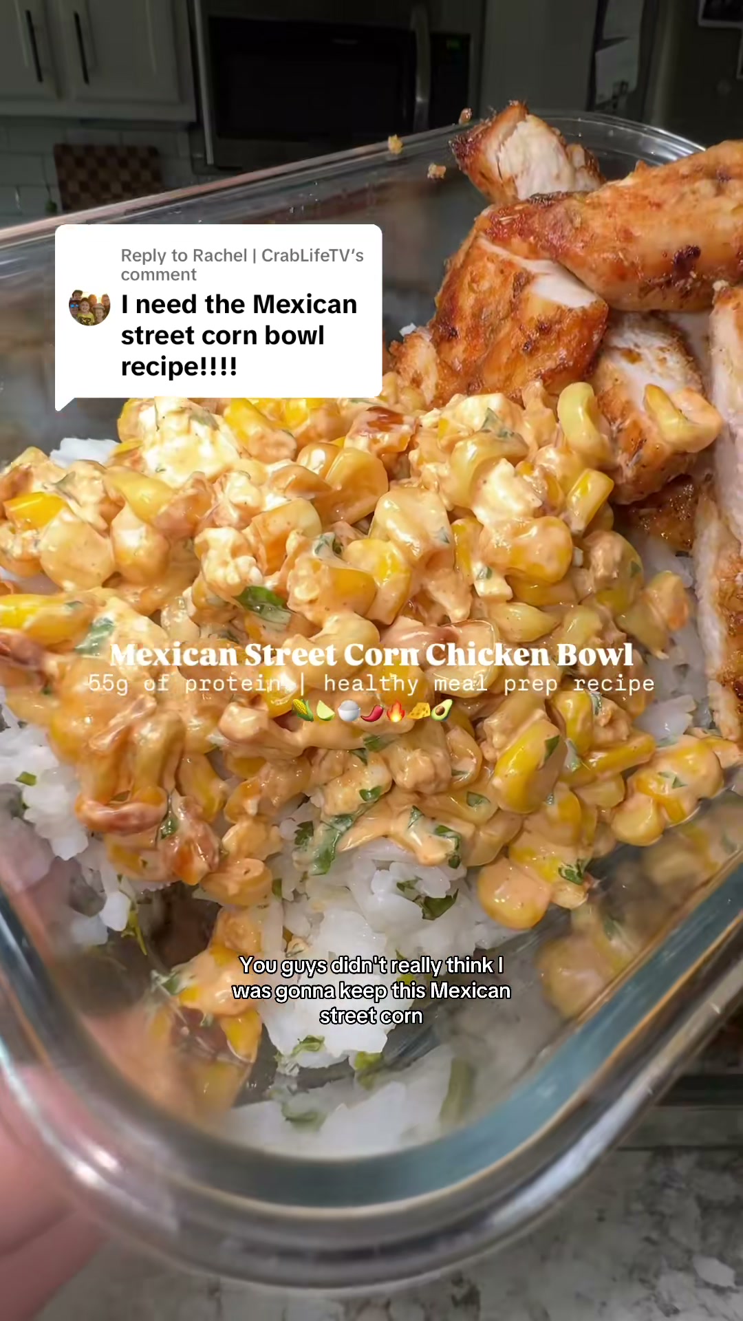Mexican Street Corn Chicken Bowl