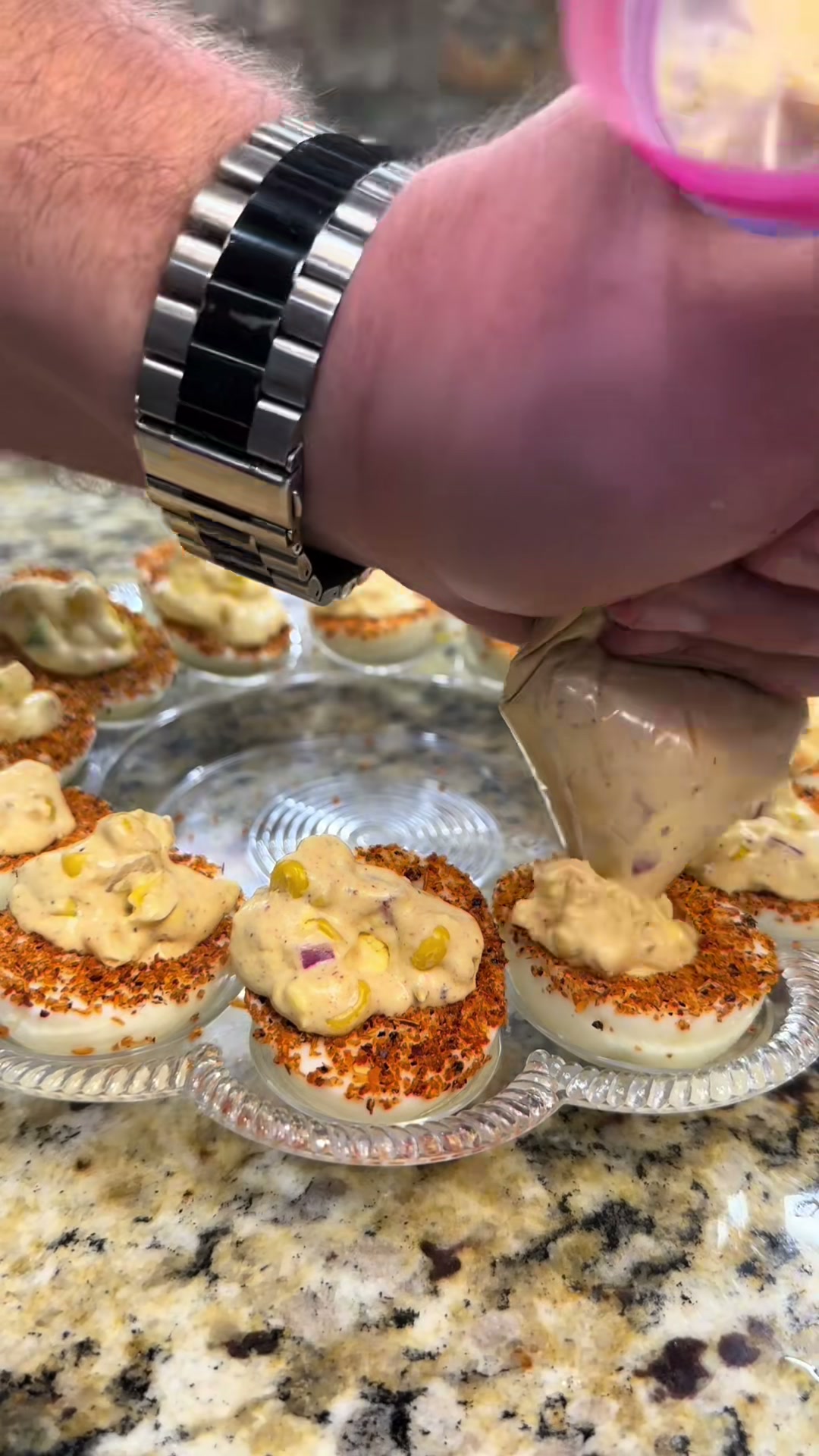 Mexican Street Corn Deviled Eggs